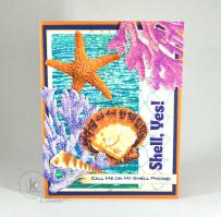 Shell Yes card from Kitchen Sink Stamps