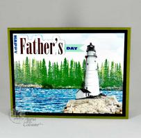 Lighthouse Father's Day Card - Kitchen Sink Stamps