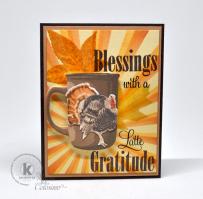 A Latte of Thanksgiving Blessing Card from Kitchen Sink Stamps