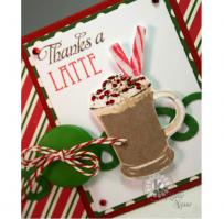 Thanks a Latte Christmas Card - Kitchen Sink Stamps
