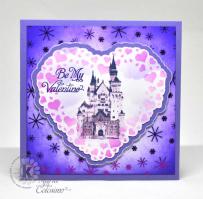 Valentine Castle card - Kitchen Sink Stamps