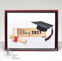 Class of 2021 card from Kitchen Sink Stamps