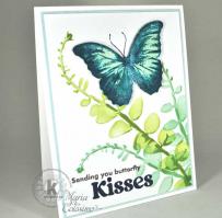 Fern and Butterflies from Kitchen Sink Stamps