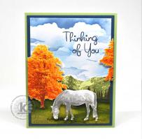 Horse Thinking of You Card - Kitchen Sink Stamps