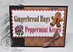 Gingerbread Hugs and Peppermint Kisses card from Kitchen Sink Stamps