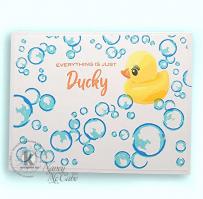 Everything is Ducky with Bubbles Card - Kitchen Sink Stamps