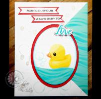  New Baby Rubber Ducky Card - Kitchen Sink Stamps