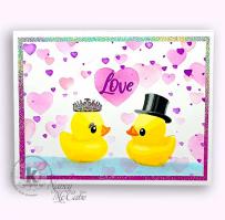 Rubber Ducky Valentine Card - Kitchen Sink Stamps