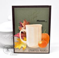 Autumn Coffee Mug Card from Kitchen Sink Stamps