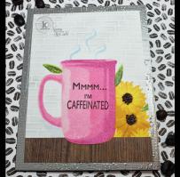 Daisies and Coffee Mug Card from Kitchen Sink Stamps