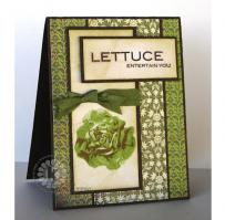 Lettuce Entertain You Invitation Card - Kitchen Sink Stamps
