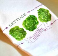 Lettuce Kitchen Dish Towel - Kitchen Sink Stamps