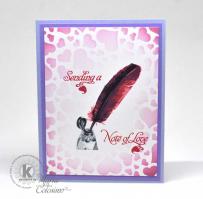  Love Note Card from Kitchen Sink Stamps