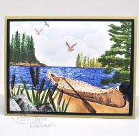 Minnesota Northern Boundary Waters scene Thank You Card from Kitchen Sink Stamps