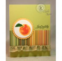 You Are a Peach Note Card - Kitchen Sink Stamps