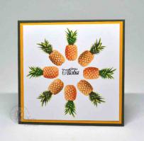 Aloha Pineapple Card from Kitchen Sink Stamps