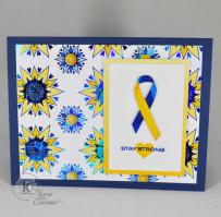 Stay Strong for Ukraine Card - Kitchen Sink Stamps