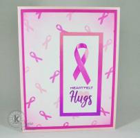 Breast Cancer Support Hugs Card - Kitchen Sink Stamps