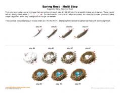 Spring Nest Multi Step Stamp Alignment Guide
