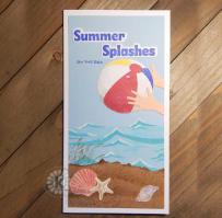 Beach Ball at the beach card - Kitchen Sink Stamps