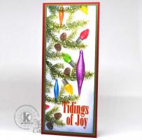 Christmas Ornaments and Lights Card from Kitchen Sink Stamps
