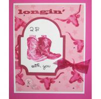 Longin' 2 Be with You Valentine Card - Kitchen Sink Stamps