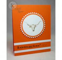 Texas Longhorn Longin' 4 You Card - Kitchen Sink Stamps