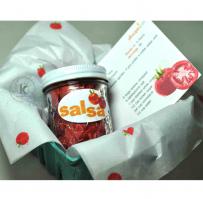 Tomato Salsa Recipe Card, Canning Lid, and Label - Kitchen Sink Stamps