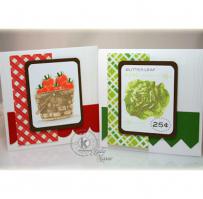 Cherry Tomatoes and Lettuce Garden Notes - Kitchen Sink Stamps