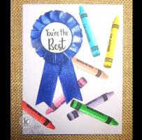 You're the Best Blue Ribbon card - Kitchen Sink Stamps