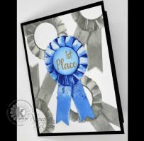 First Place Blue Ribbon card - Kitchen Sink Stamps