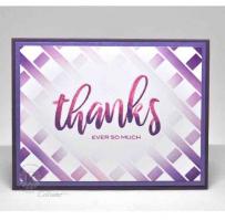 Thanks and Lattice Card - Kitchen Sink Stamps