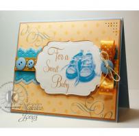 For a Sweet Baby Card - Kitchen Sink Stamps