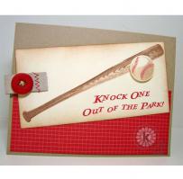 Knock One Out of the Park Baseball Card - Kitchen Sink Stamps