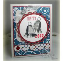 Ring in a Happy New Year Card - Kitchen Sink Stamps