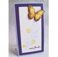 Butterfly Fluttering Up Thank You Card - Kitchen Sink Stamps