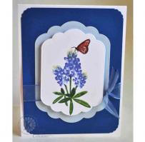 Bluebonnets Note Card - Kitchen Sink Stamps