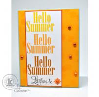 Hello Summer Card - Kitchen Sink Stamps