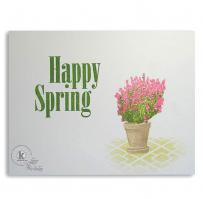 Hello Spring Topiary card - Kitchen Sink Stamps