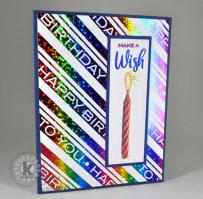 Make a Wish Birthday Candle Card - Kitchen Sink Stamps