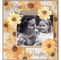 Yellow Daisies Mother and Daughter Journal Page - Kitchen Sink Stamps