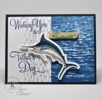 Fintastic Fathers Day Card from Kitchen Sink Stamps