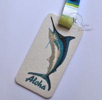 Marlin Luggage Tag from Kitchen Sink Stamps