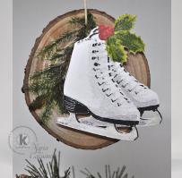 Figure Skates Christmas ornament from Kitchen Sink Stamps