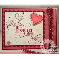 Forever and Always Valentine Card - Kitchen Sink Stamps