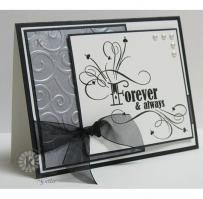 Forever and Always Silver Anniversary Card - Kitchen Sink Stamps