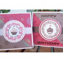 Two Playful Cupcake Birthday Cards - Kitchen Sink Stamps