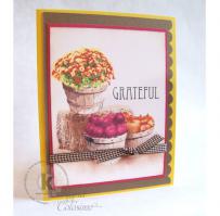 Grateful Harvest Card - Kitchen Sink Stamps