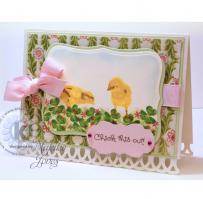 Hey Chick! Check This Out Card - Kitchen Sink Stamps