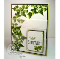 Green Ivy Sympathy Card - Kitchen Sink Stamps